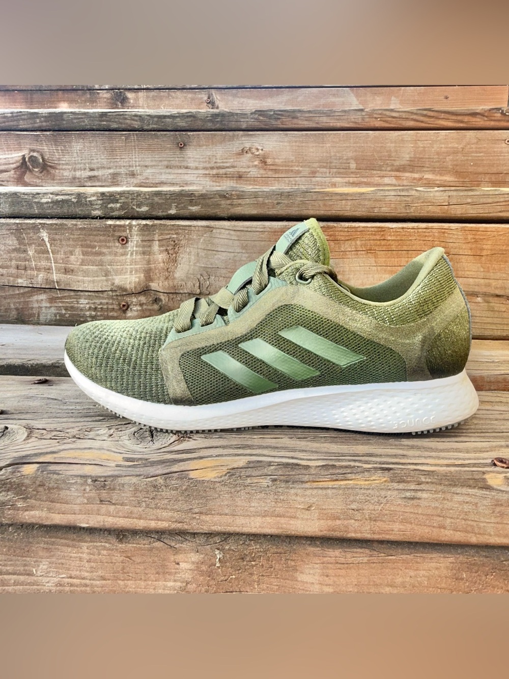 Adidas Edge Lux 4 Women’s Size 10 Olive Green Metallic Bounce Running Shoes